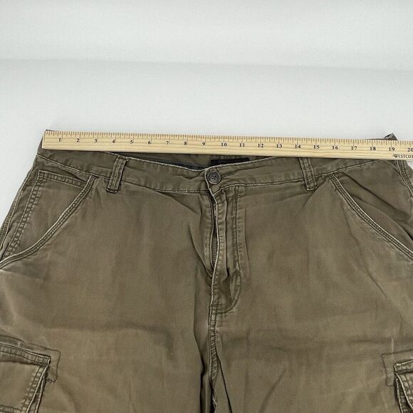 Adam Levine Cargo Shorts Men 40 Olive Green 100% Cotton Mid-Rise Classic Outdoor - Picture 7 of 16